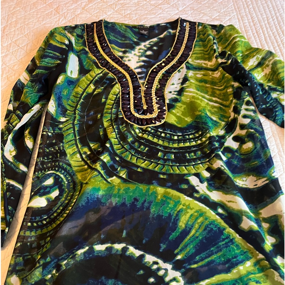 Andrea Jovine silky sheer blouse